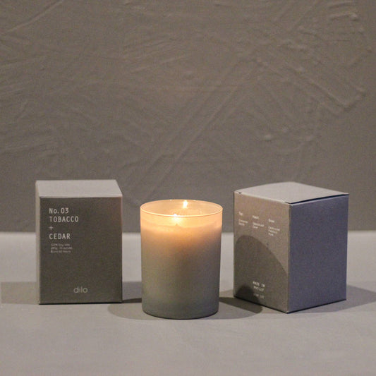 Dilo Candles - Tobacco + Cedar - The Crowd Went Wild