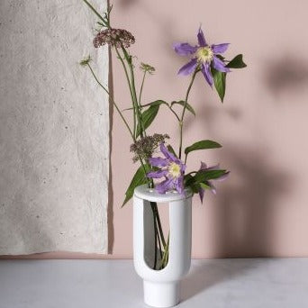 Tall Flower Frog Vase - The Crowd Went Wild