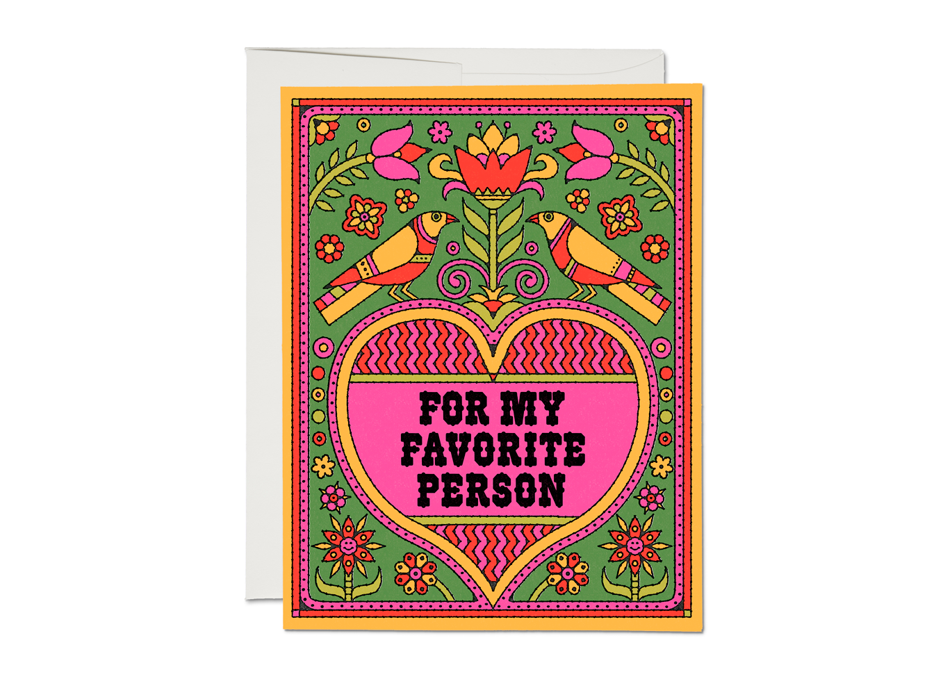 Favorite Person love greeting card - The Crowd Went Wild