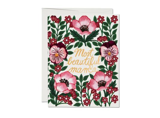 Most Beautiful Mama Mother's Day greeting card
