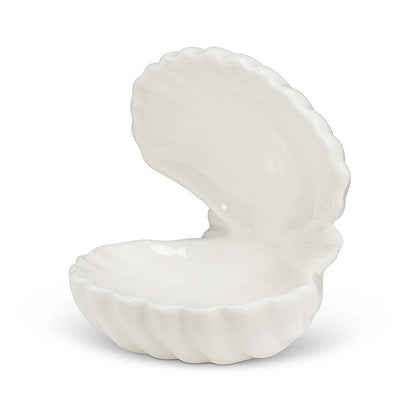 Double Clam Shell Dish-Wht-3.5"D-2769 - The Crowd Went Wild