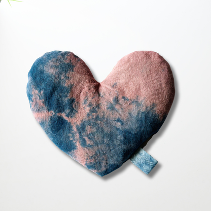 Heart Eye Pillow - Botanically Dyed - Rose - The Crowd Went Wild