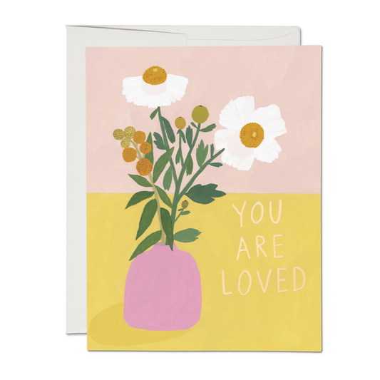 White Poppies encouragement greeting card - The Crowd Went Wild