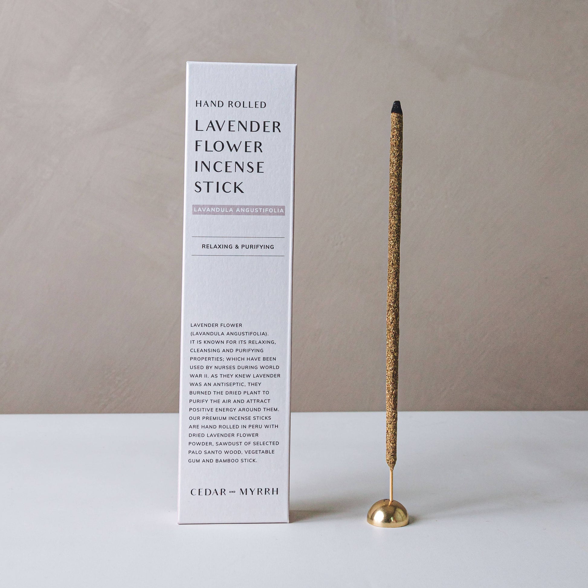 [Burning Ritual] Hand Rolled Lavender Flower Incense Stick - The Crowd Went Wild