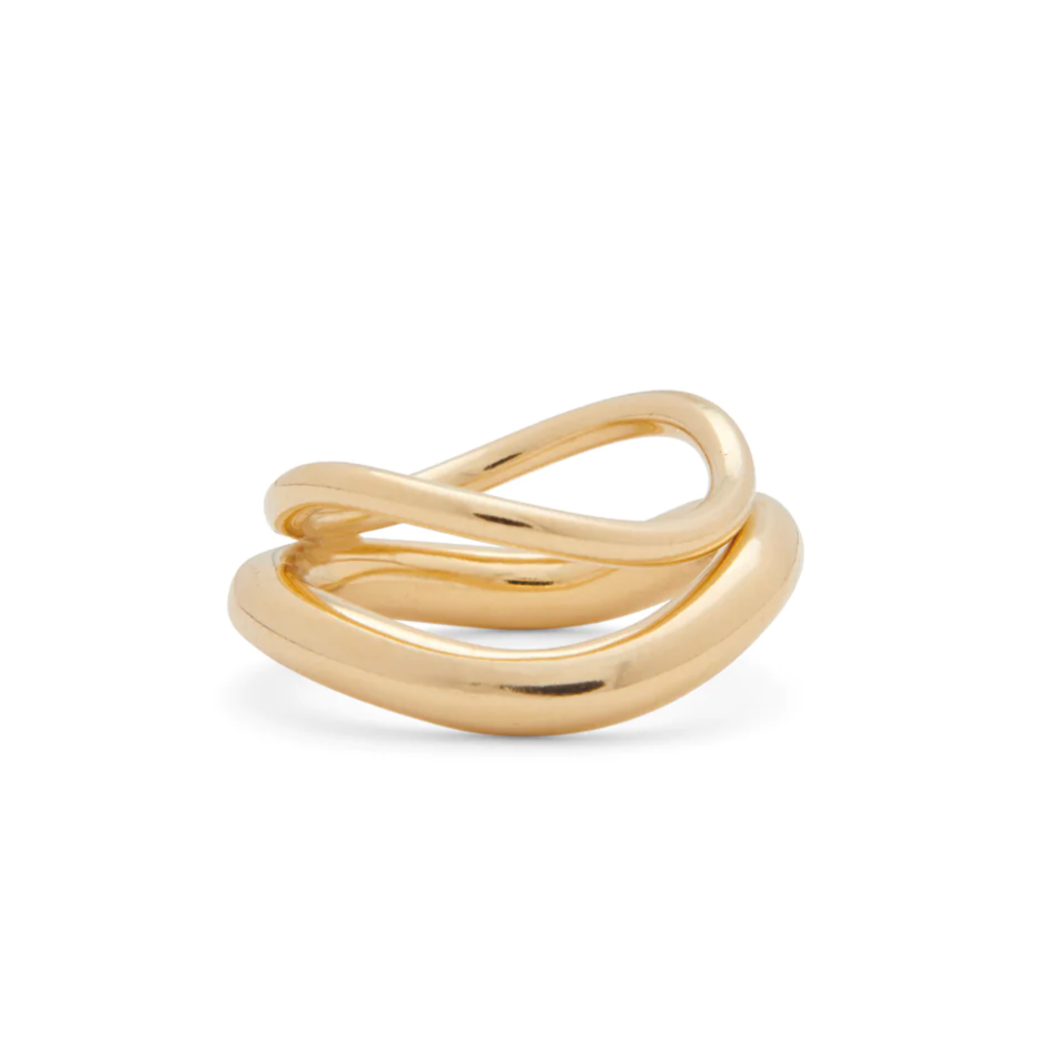 Wave Ring Duo - Gold - The Crowd Went Wild
