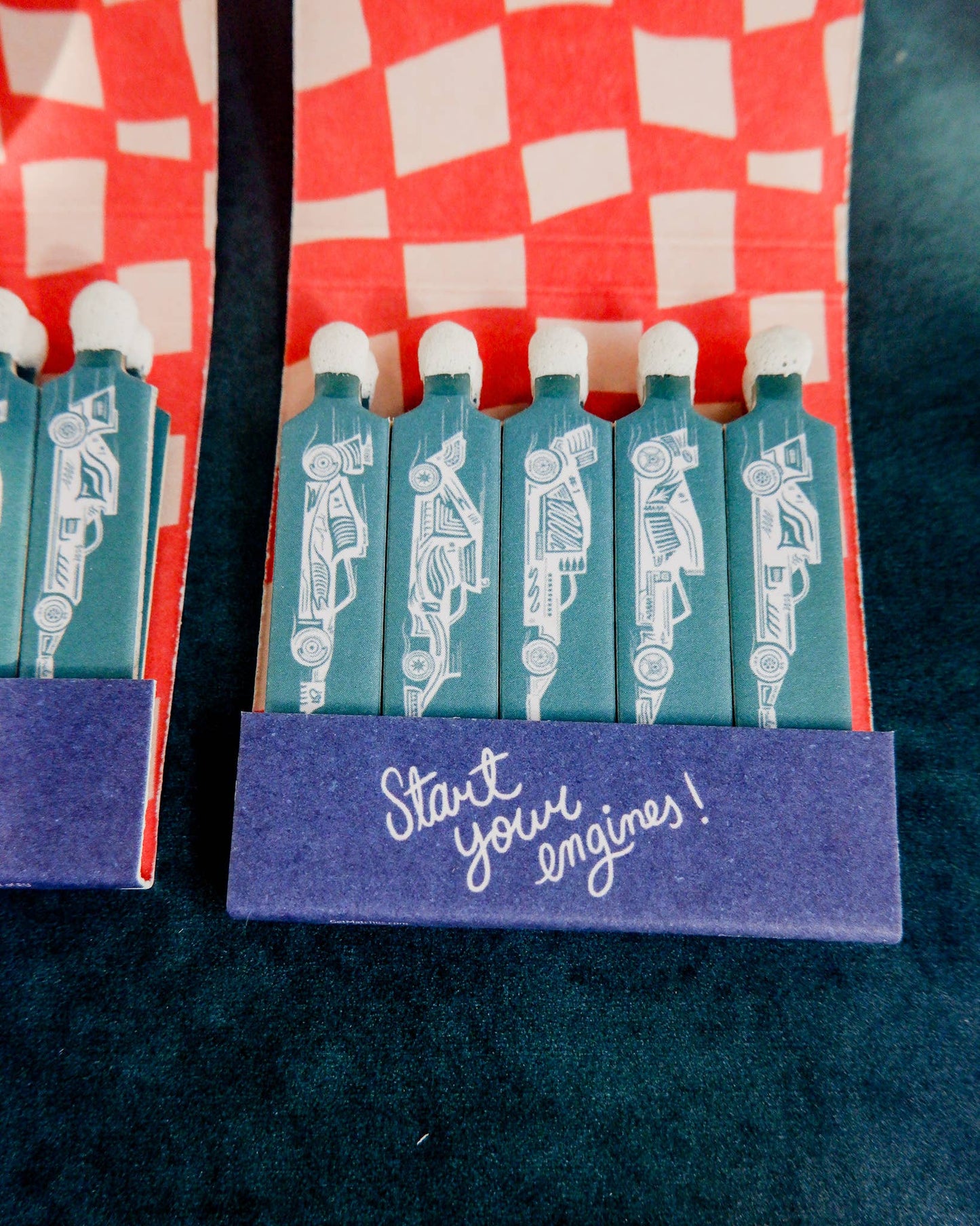 Race Car Printed Matchbook - The Crowd Went Wild
