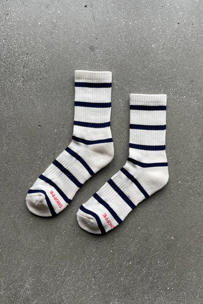 Striped Boyfriend Socks: Sailor Stripe - The Crowd Went Wild