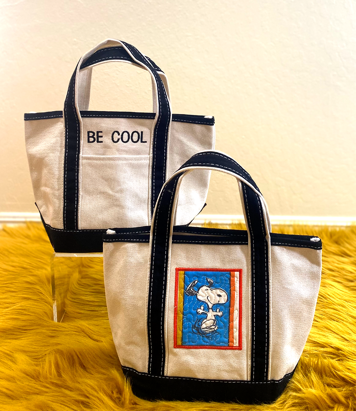 Snoopy Patched mini Tote - The Crowd Went Wild