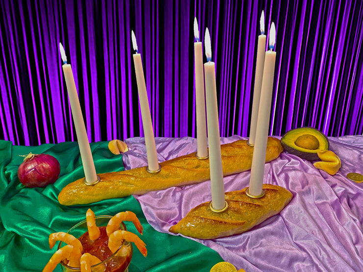 Baby Baguette Candle Holder - The Crowd Went Wild