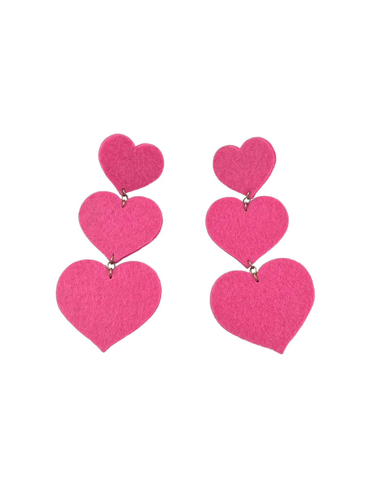 Triple Heart Earrings - The Crowd Went Wild