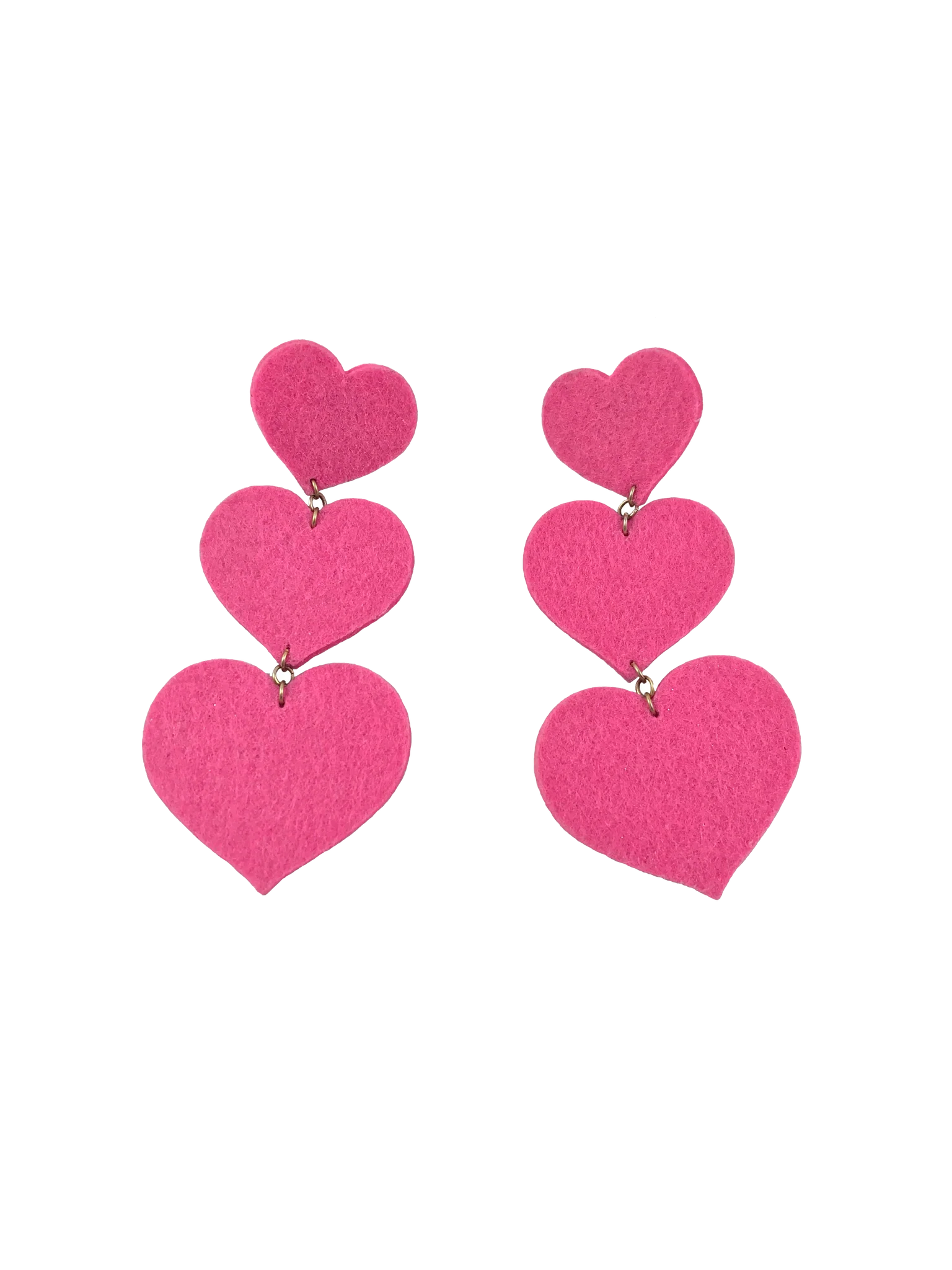 Triple Heart Earrings - The Crowd Went Wild