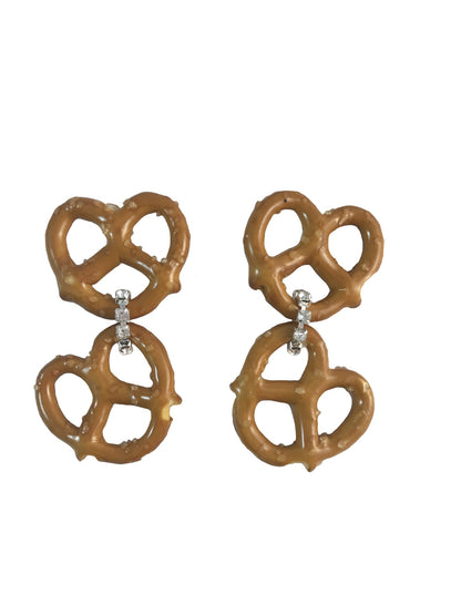 Pretzel Earrings - The Crowd Went Wild