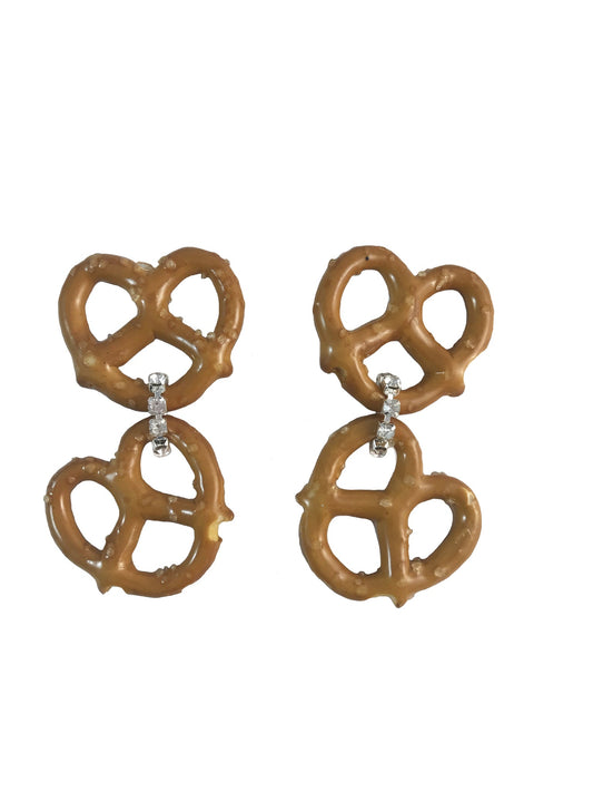 Pretzel Earrings - The Crowd Went Wild