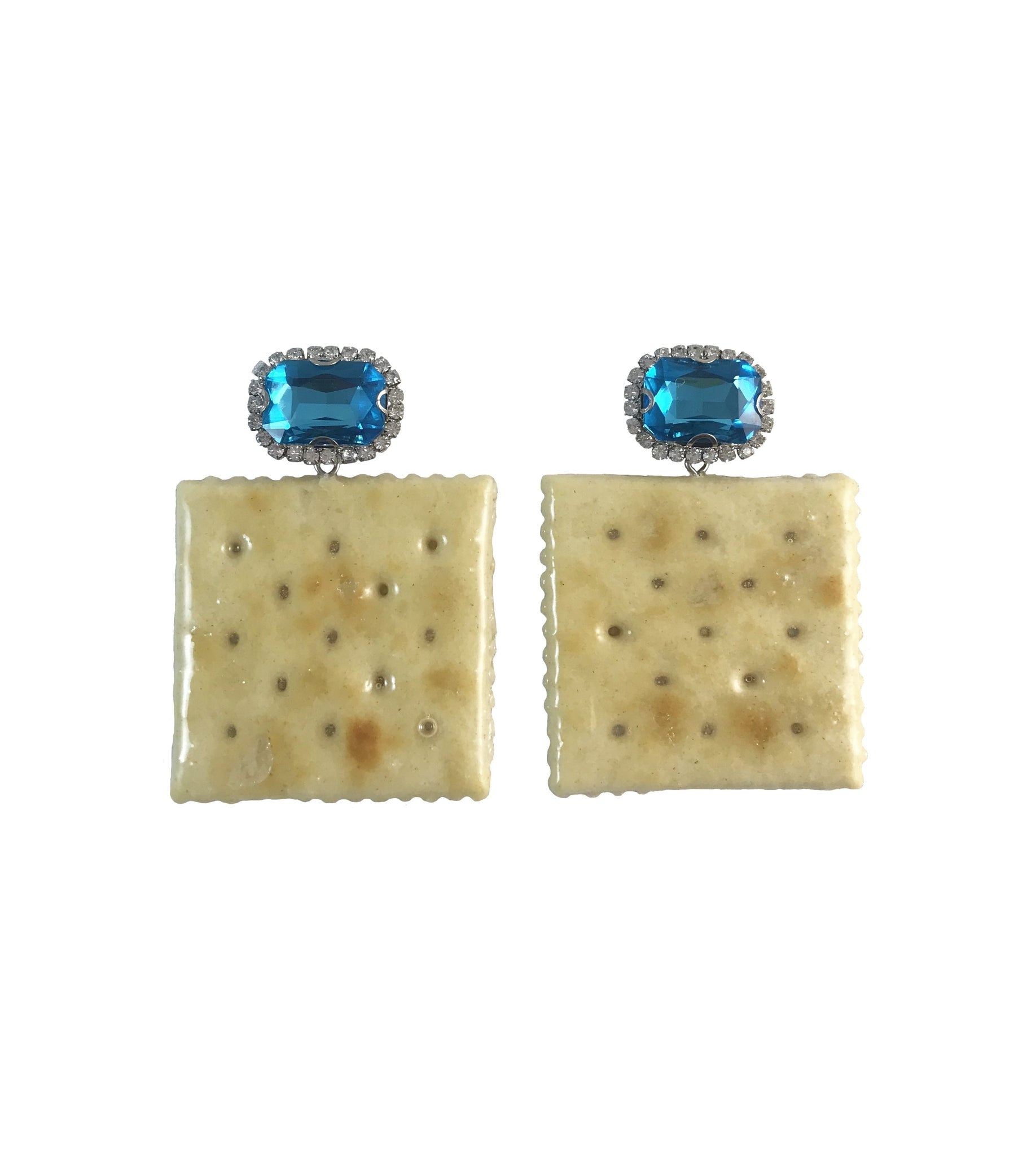 Saltine Cracker Earrings - The Crowd Went Wild