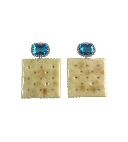 Saltine Cracker Earrings - The Crowd Went Wild