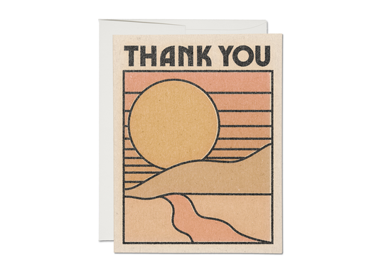 Thank You Sun thank you greeting card - The Crowd Went Wild