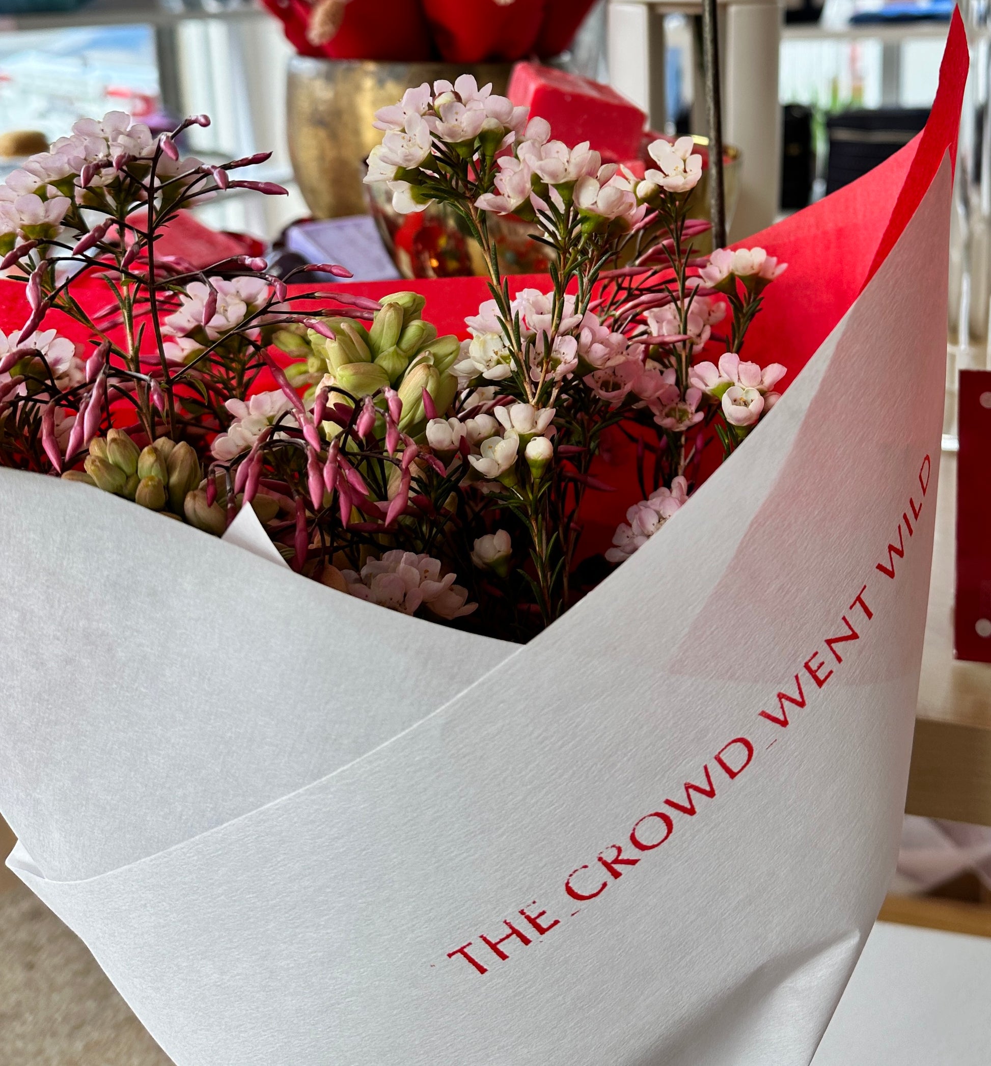 Valentine Grab & Go Bouquet - The Crowd Went Wild